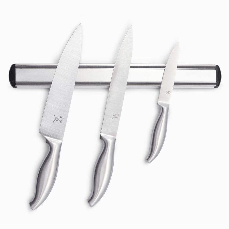 Imán en aluminio para cuchillos 38cm
