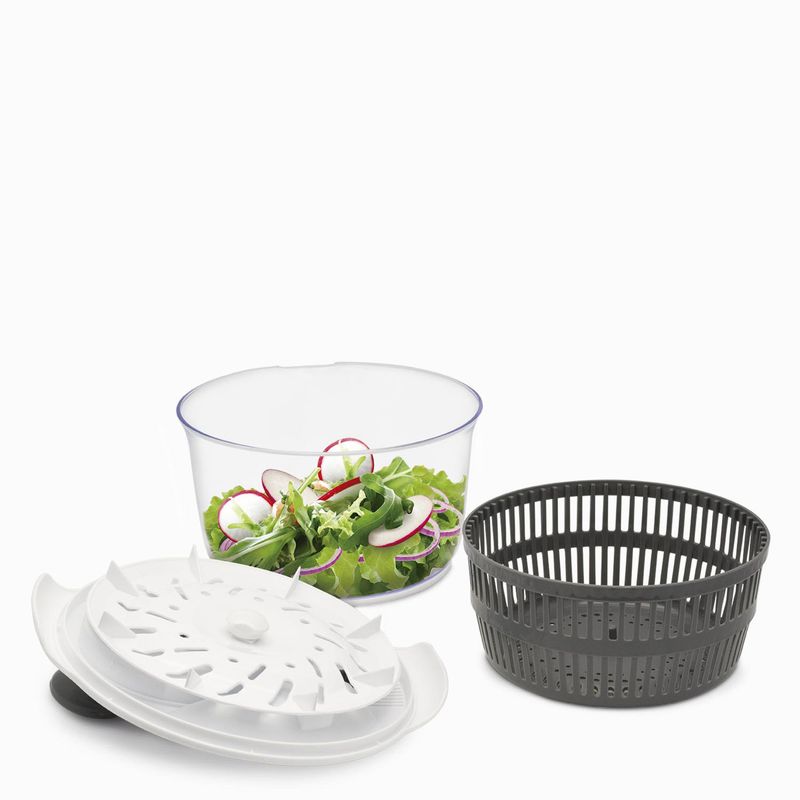 Escurridor de verduras para el hogar, contenedor manual para aderezo de  ensaladas, cesta de lavado de verduras para cocina, restaurante, hotel  (azul)