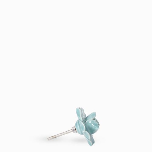 Pomo ceramica rosa azul