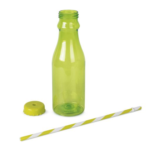 Botella con pitillo verde 680 ml