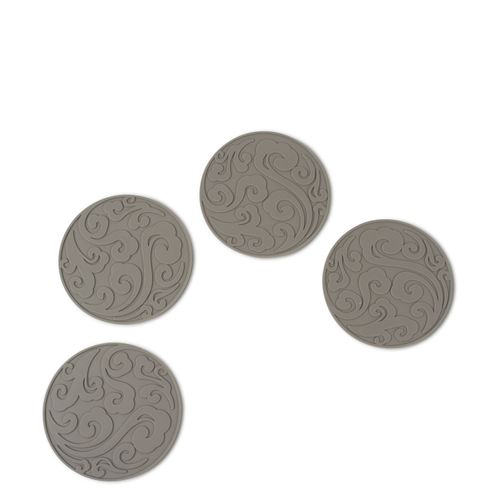 Portavasos arabescos gris