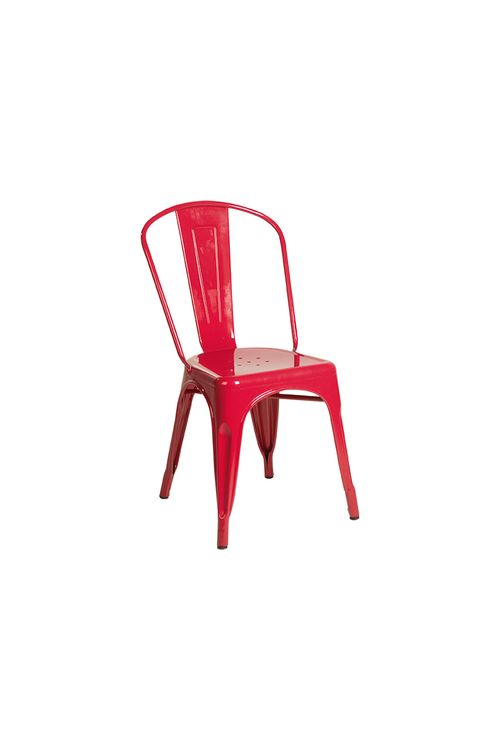 Silla comedor industrial roja
