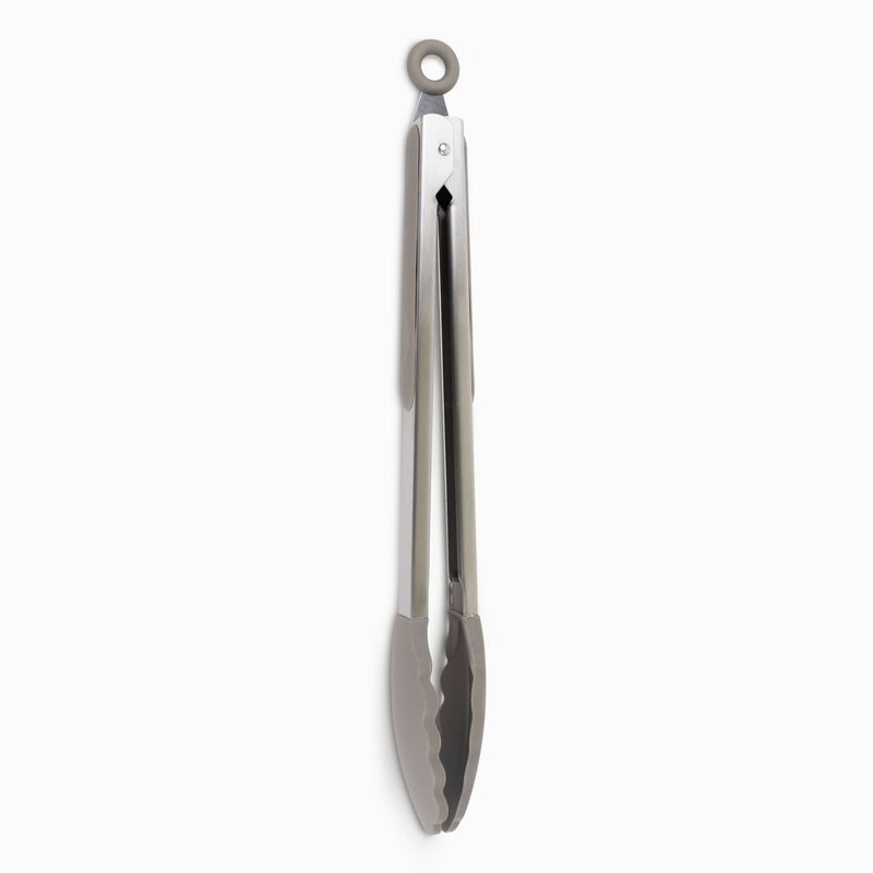 Pinza acero inoxidable y silicona 30 cm