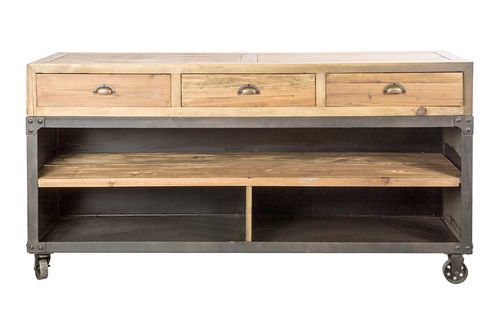 Mueble cajones y estantes 160x45x80