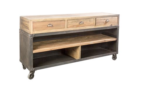 Mueble cajones y estantes 160x45x80