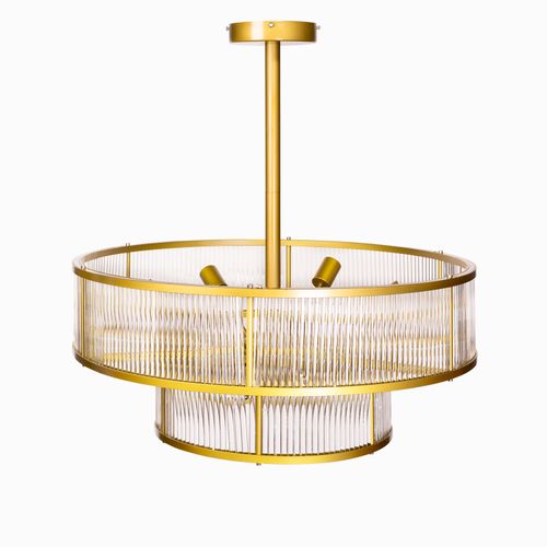 Lámpara circular metal brass
