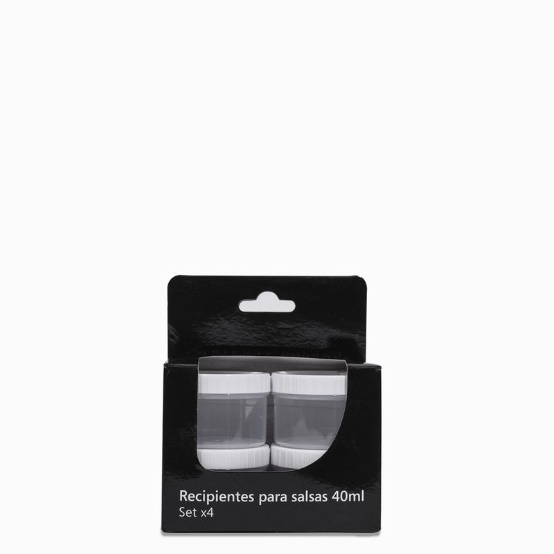 Set recipientes para salsas 40 ml