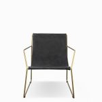 Silla milano metal negro