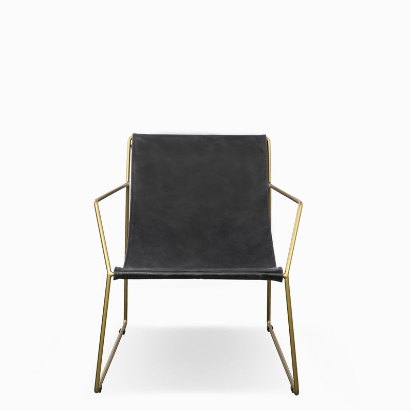 Silla milano metal negro