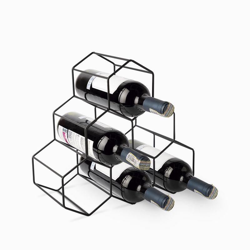 Soporte para 6 botellas de vino hexa