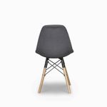Silla james tapizada gris oscuro