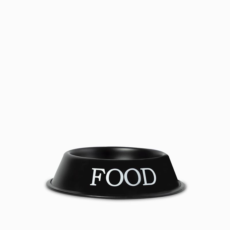 Tazon para mascotas food negro