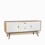Consola century blanca  madera 70x160x40