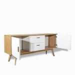 Consola century blanca  madera 70x160x40