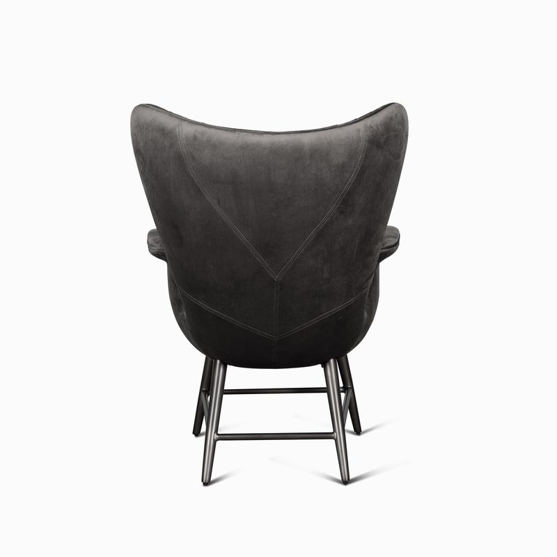 Poltrona odeon velvet gris