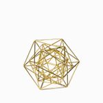 Decagono dorado 17.8x21.6x21.6