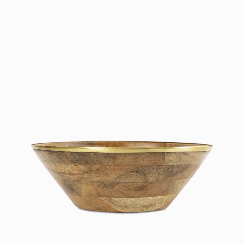 Bowl madera y brass