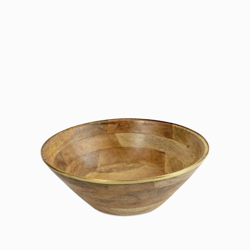 Bowl madera y brass