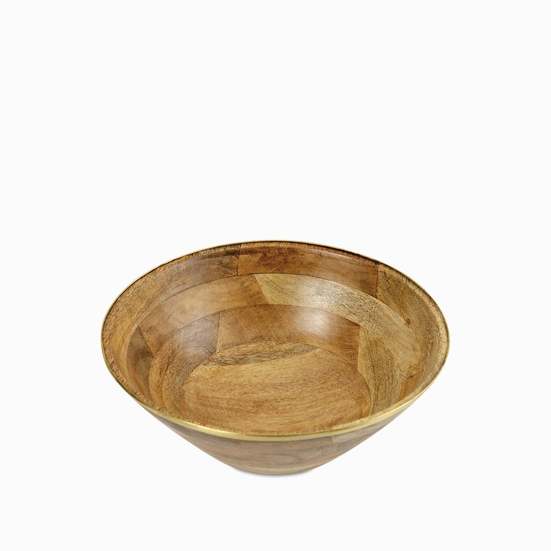 Bowl madera y brass