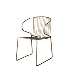 Silla hierro dorada hongo