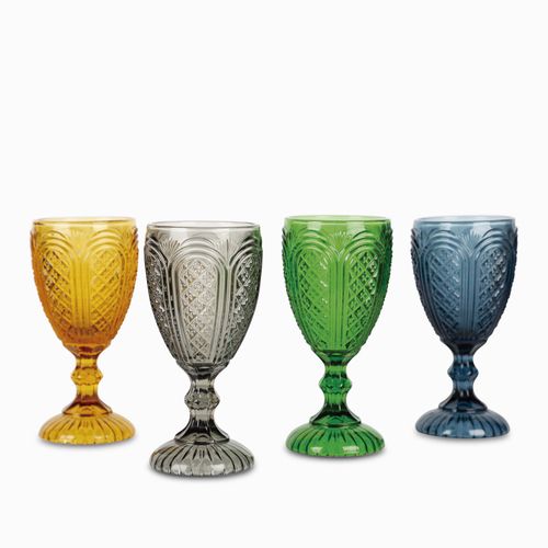 Set de 4 copas toledo en colores