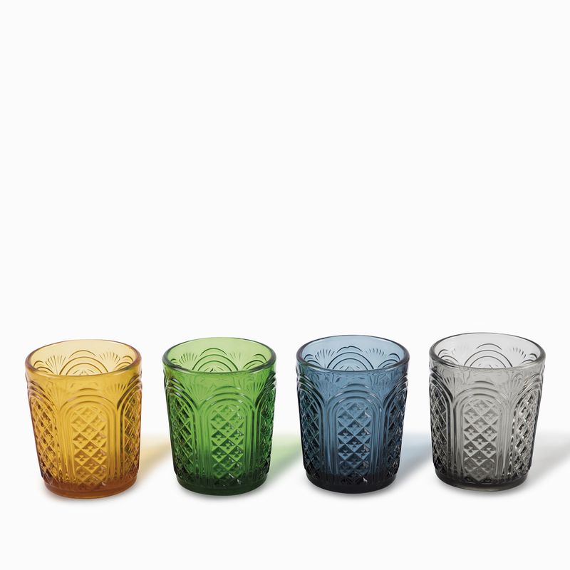 Set de 4 vasos toledo en colores