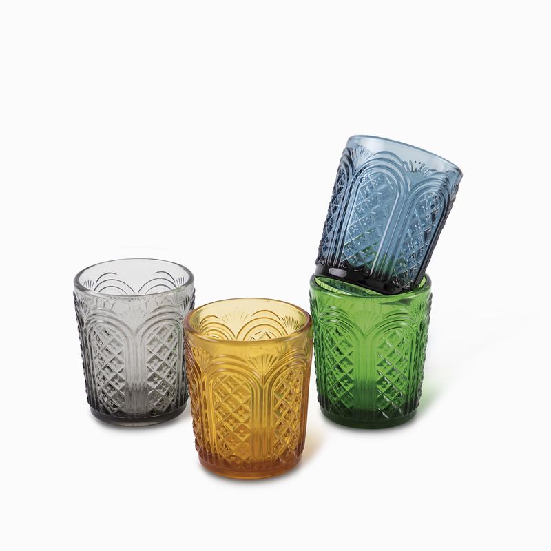 Set de 4 vasos toledo en colores