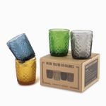 Set de 4 vasos toledo en colores