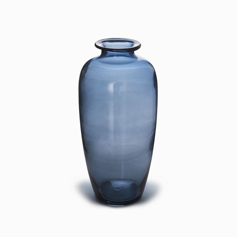Botella azul 17x17x36cm