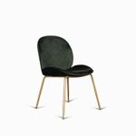 Silla comedor cleo velvet verde