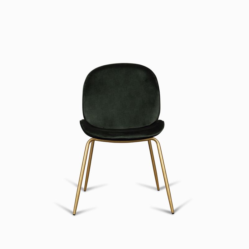 Silla comedor cleo velvet verde