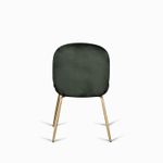 Silla comedor cleo velvet verde