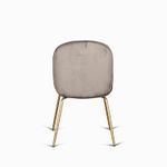 Silla comedor cleo velvet gris