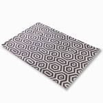 Tapete-hexagonal-negro-140x200