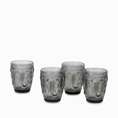 Vaso corto elefante gris setx4