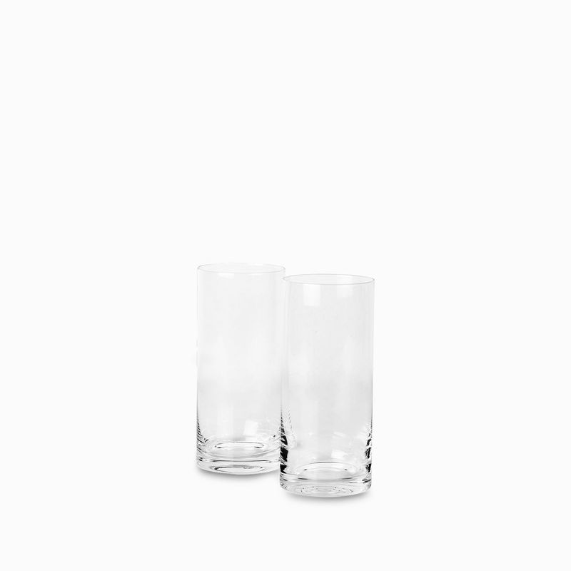 Set 2 vasos cristal rectos