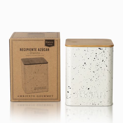 Recipiente azucar granito blanco