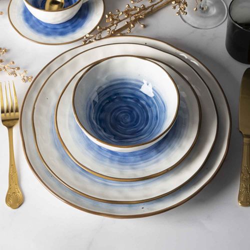 Bowl tronco azul 15.5x6.5 cm set x 4
