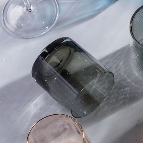 Vaso corto gris set x 2