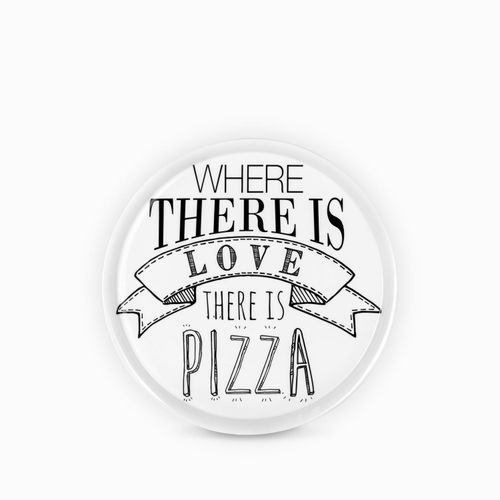 Plato pizza love