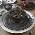 Plato-strata-gris-21-cm-set-x-4