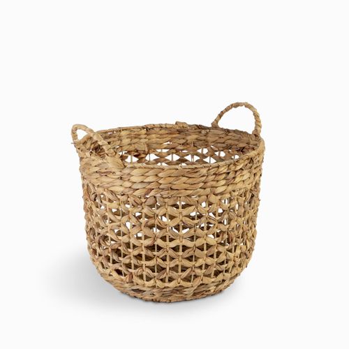 Canasta tejida redonda 31x34cm