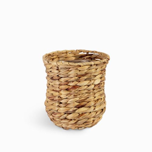Canasto redondo jacinto de agua 20x20cm
