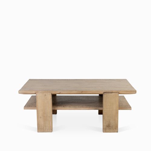 Mesa centro 2 niveles 45x120x66cm