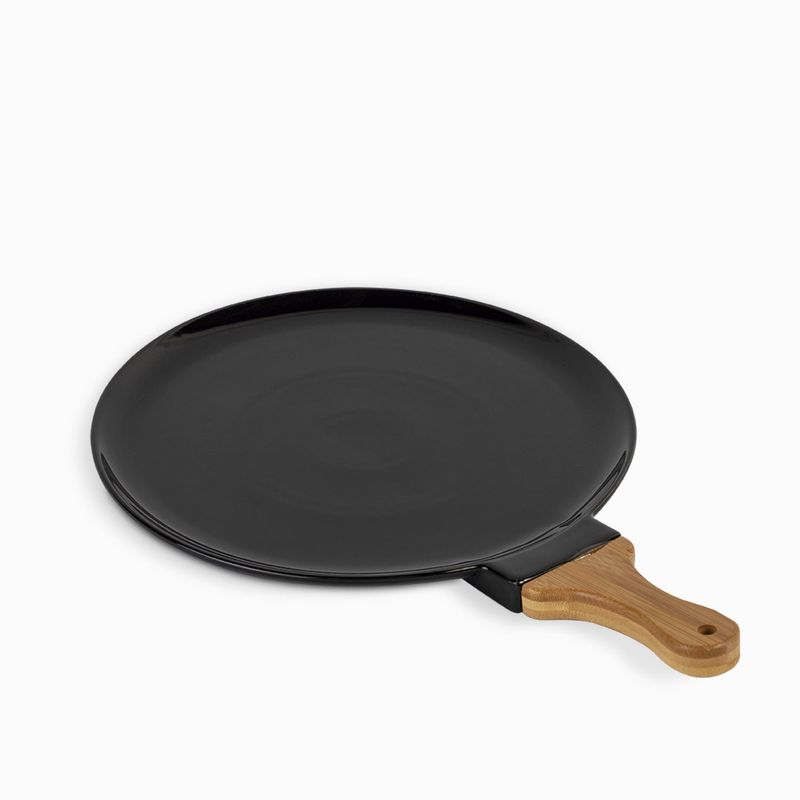 Plato-pizza-en-porcelana-negro-32cm