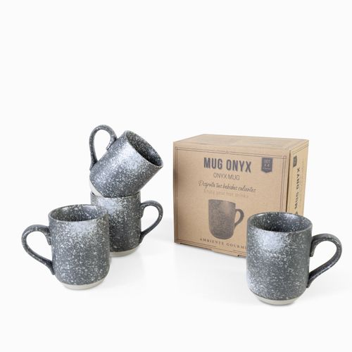 Mug onyx 7.9x10.2 set x 4