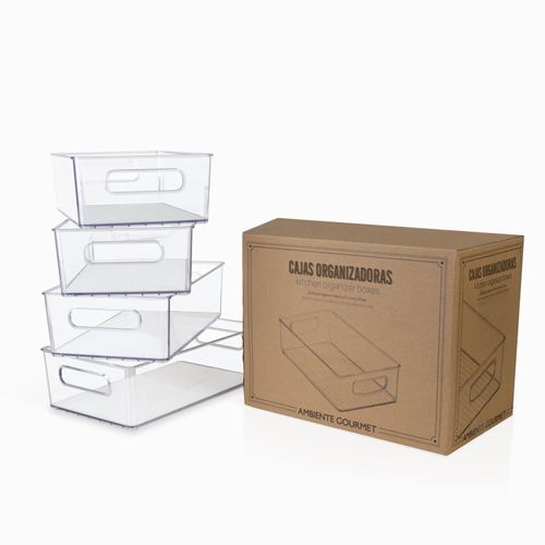 Cajas organizador de cocina setx4