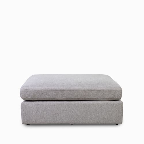 Seccional boho gris puff 42x82x100