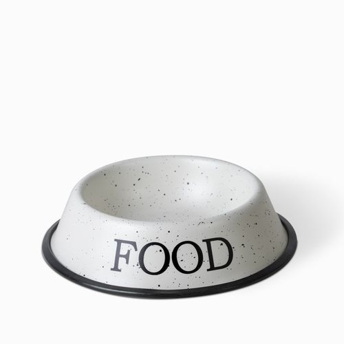 Tazon para mascota food granito blanco