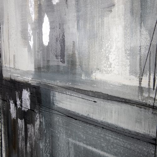 Cuadro lienzo cubos grises 80x120x3